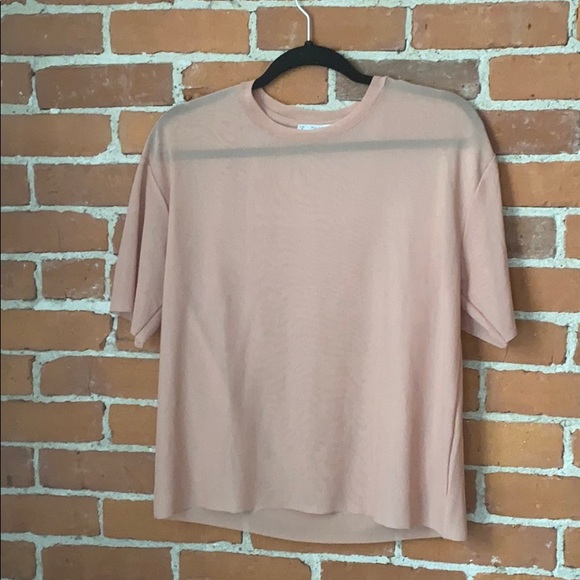 NWOT Pull&Bear see through gauze tee - Picture 1 of 2